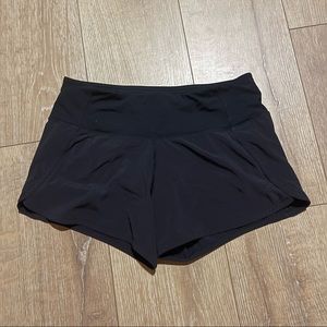 Lululemon Speed Up Mid-Rise Lined Shorts Size 4 Black